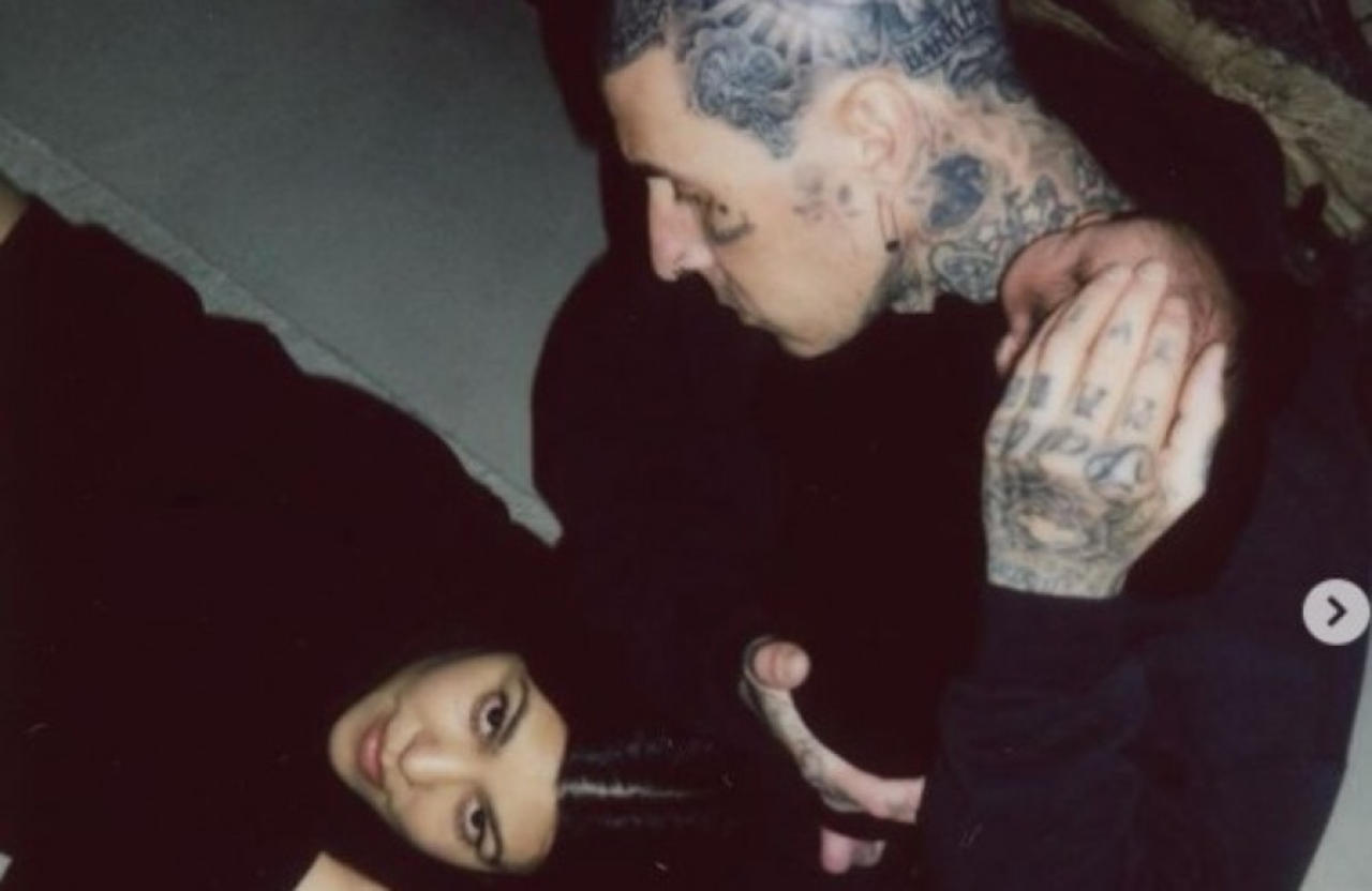 Travis Barker and Kourtney Kardashian share first pictures of baby Rocky