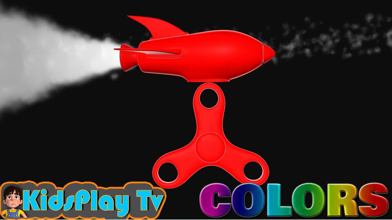 Learn Colors with 3D Fidget Spinners for Kids _ kids play tv