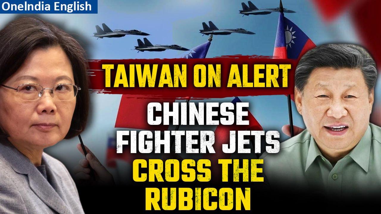 Taiwan Alarmed as Eight Chinese Jets Breach Median Line, Election Interference Likely| Oneindia News