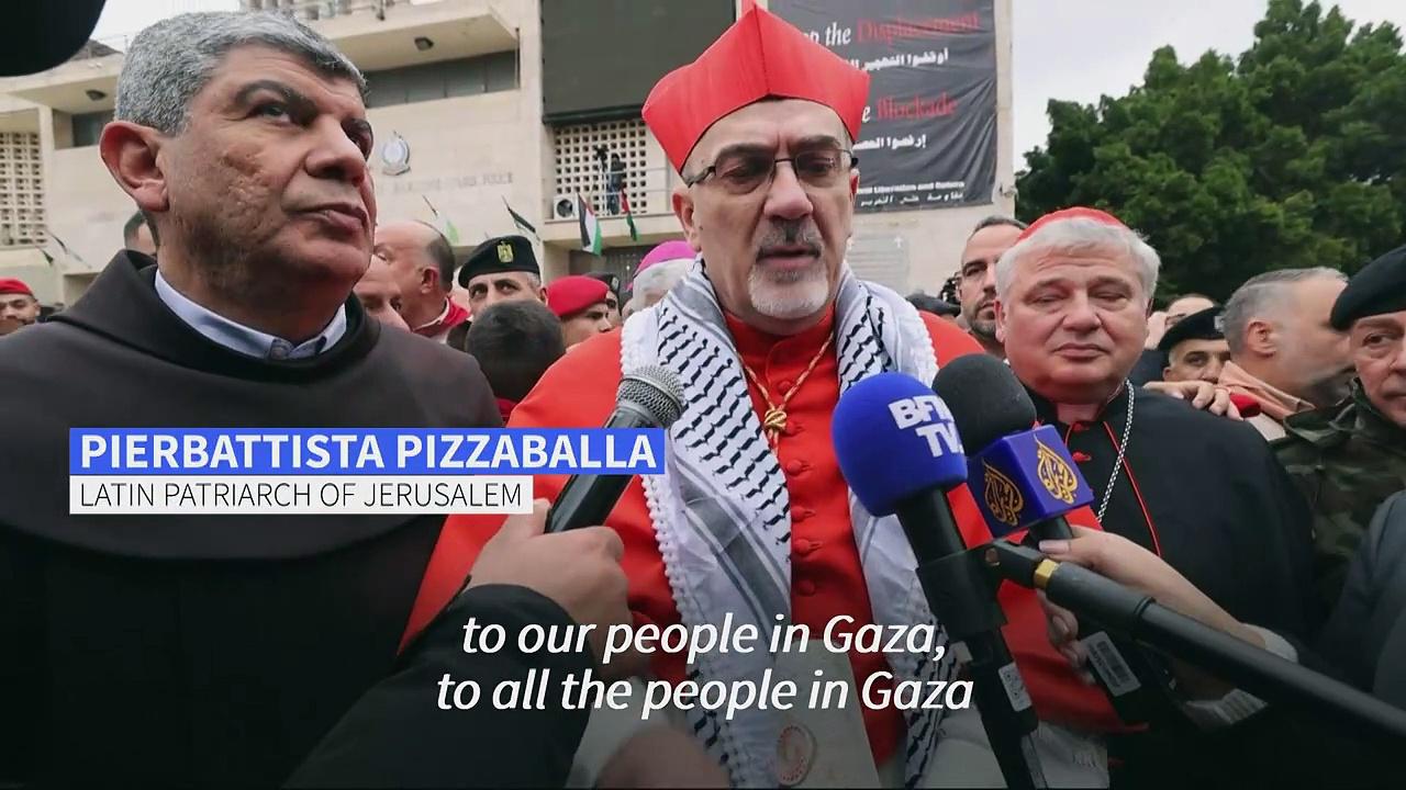 'We have to stop what is going on in Gaza' says Latin Patriarch of Jerusalem