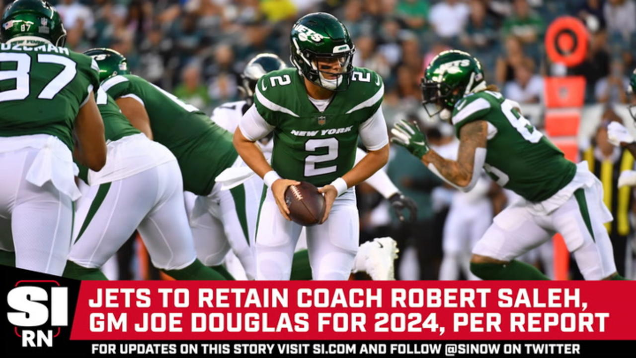 Jets to Retain Coach Robert Saleh, GM Joe Douglas for 2024, per Report