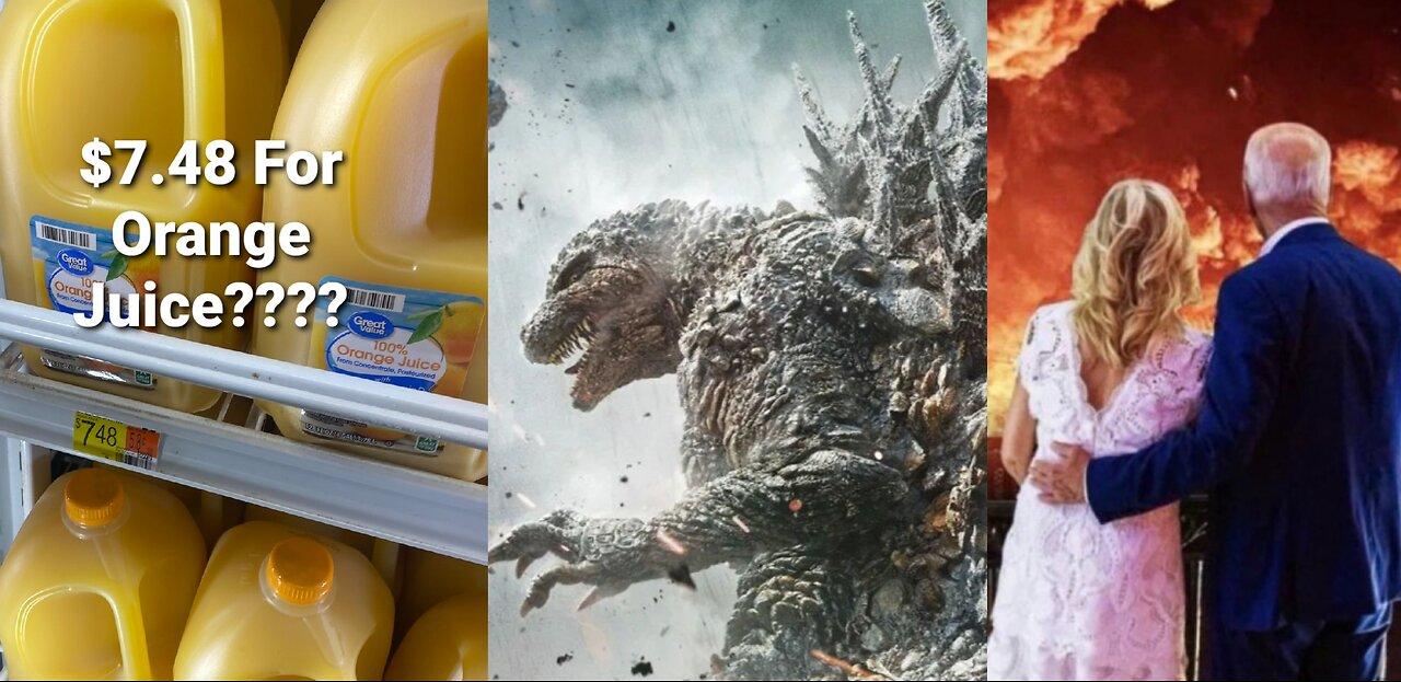 Christmas Eve Special! Godzilla Minus 1, Inflation With Biden, Trump Offers 10 Debates