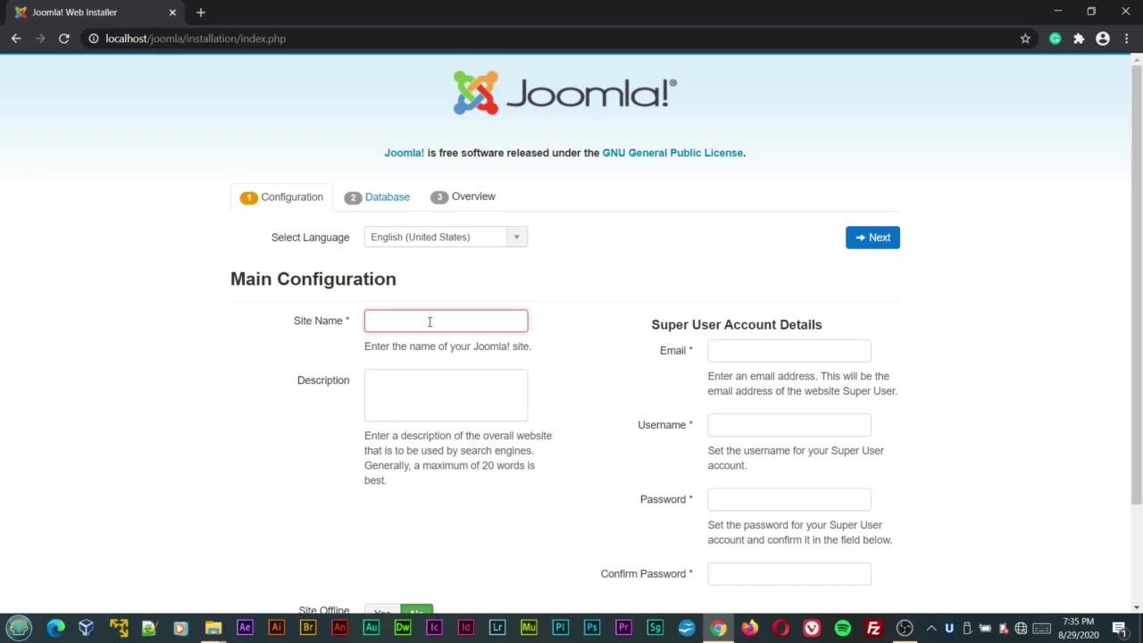 Joomla Installation Tutorial Video