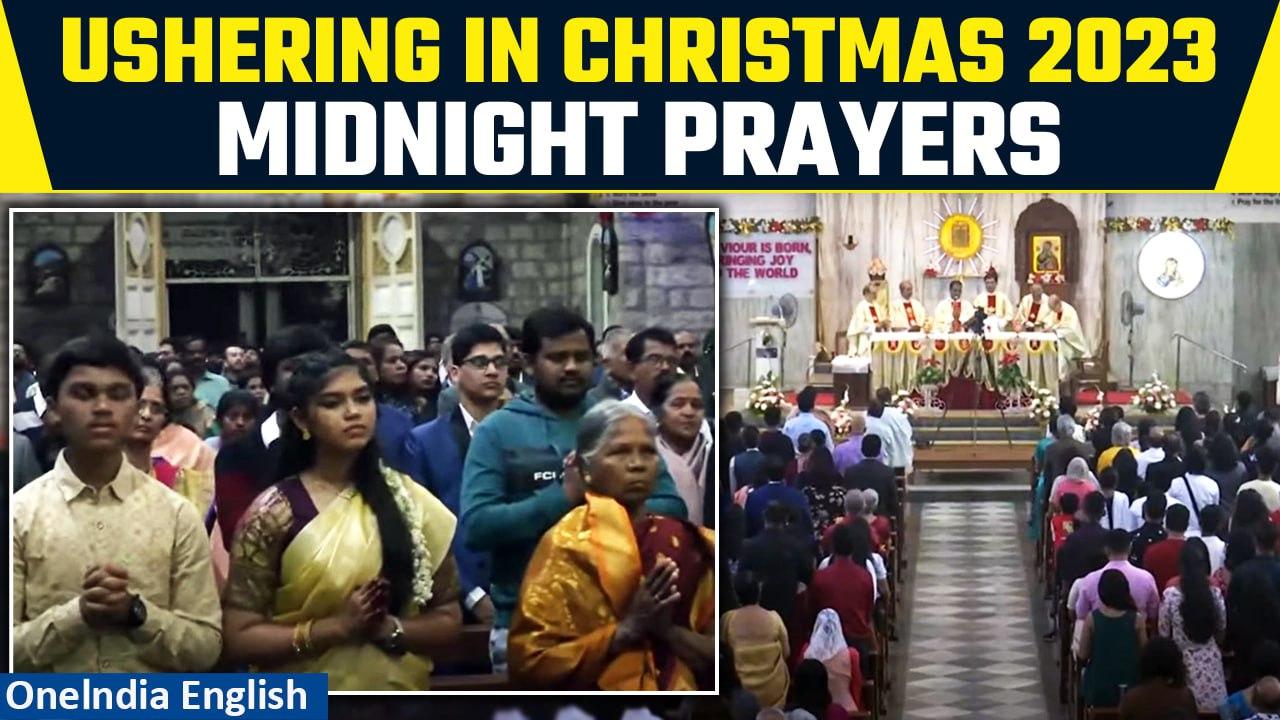 Christmas 2023 Midnight Mass: Devotees Flock to Churches for Joyous Celebrations! | Oneindia News