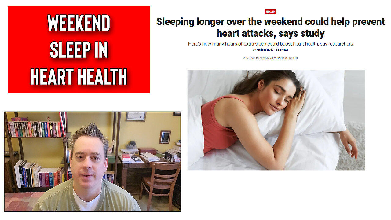 The Friday Vlog Go Ahead Sleep In On Weekends Heart Health Study