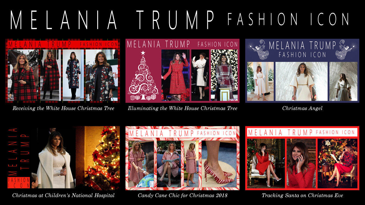 Melania Trump Fashion Icon - Christmas Collection