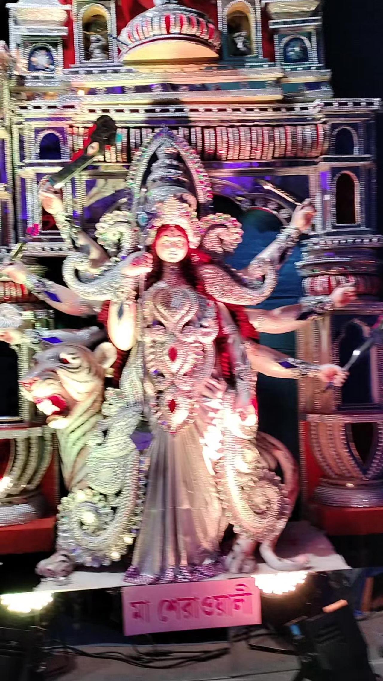 God Durga Temple Visiting Worship of Mother Durga Blessing