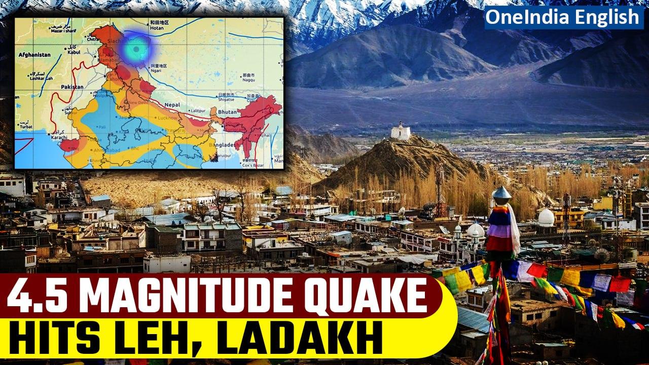 Leh, Ladakh Areas Shaken by 4.5 Magnitude Earthquake, No Casualties or Damage Reported|Oneindia News