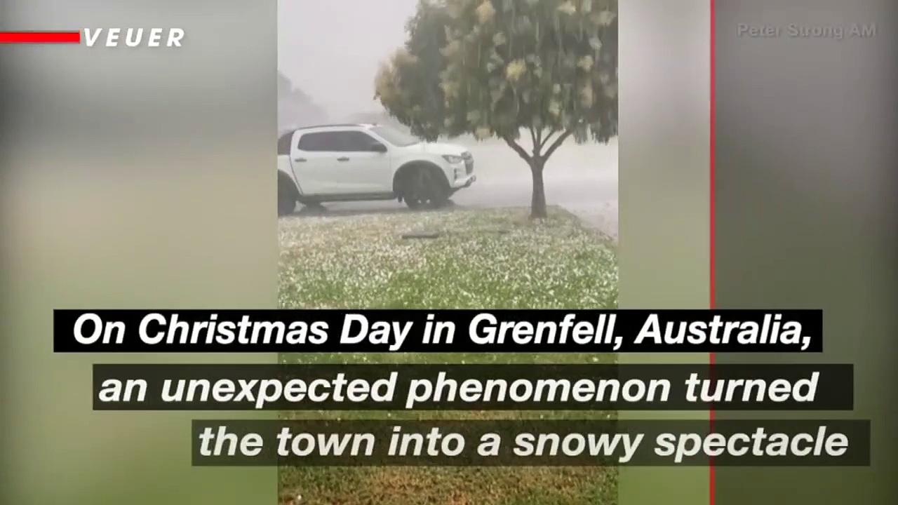 White Christmas! Hailstorm Transforms Australian Town a Winter Wonderland