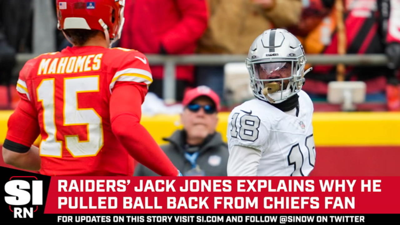 Raiders' Jack Jones Explained Why He Pulled Ball Away from Chiefs Fan