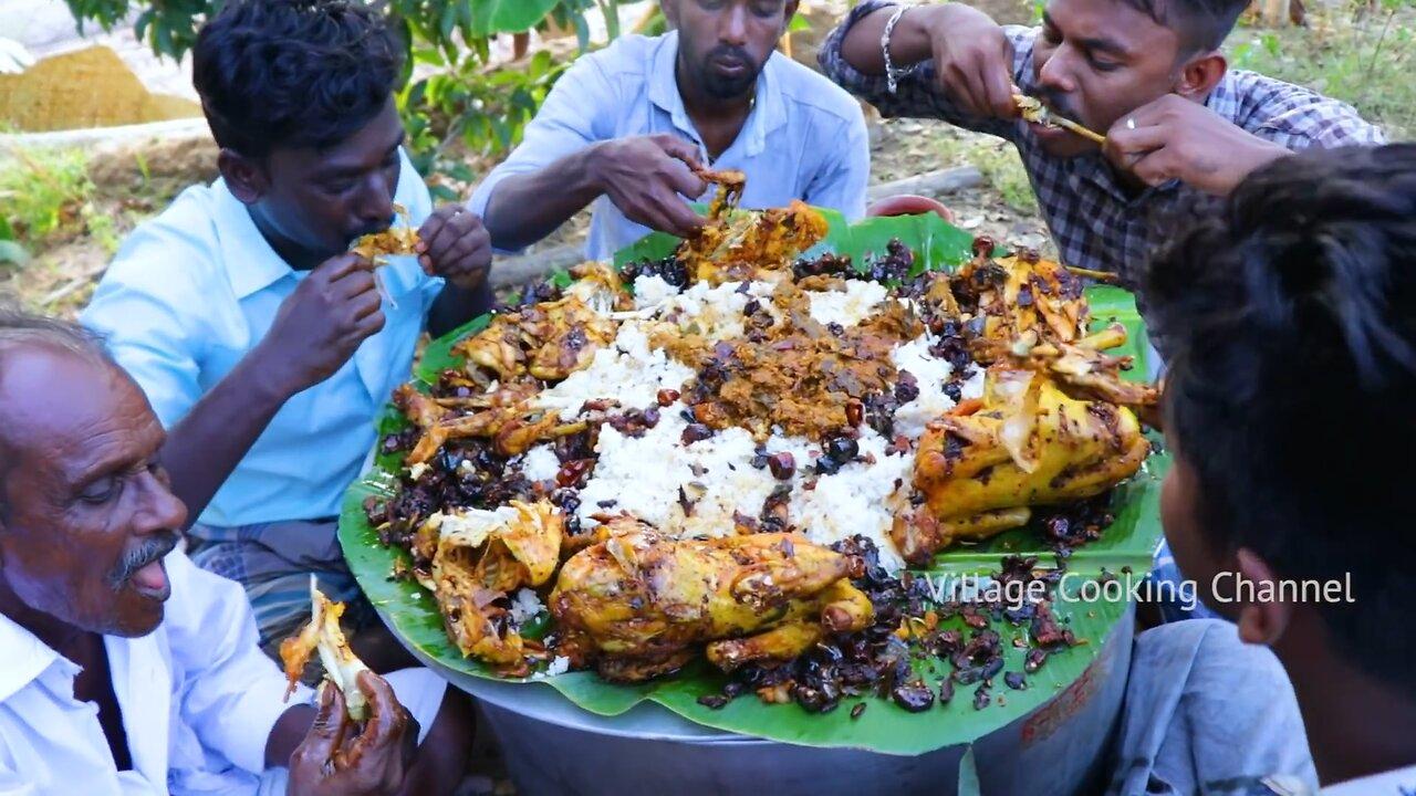 FULL CHICKEN EATING | Full Country Chicken Cooking and Eating in Village | Healthy Village Food