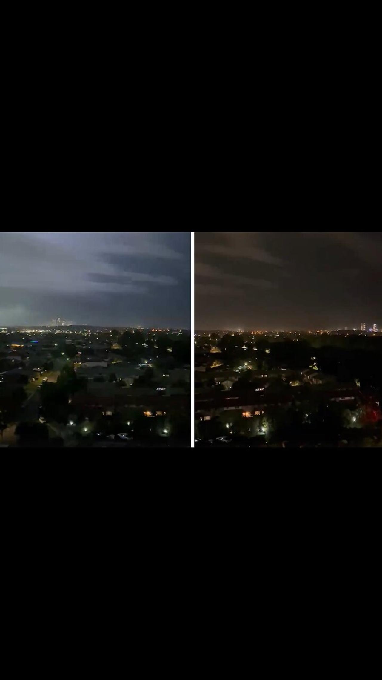 Incredible Christmas lightning storm in Australia