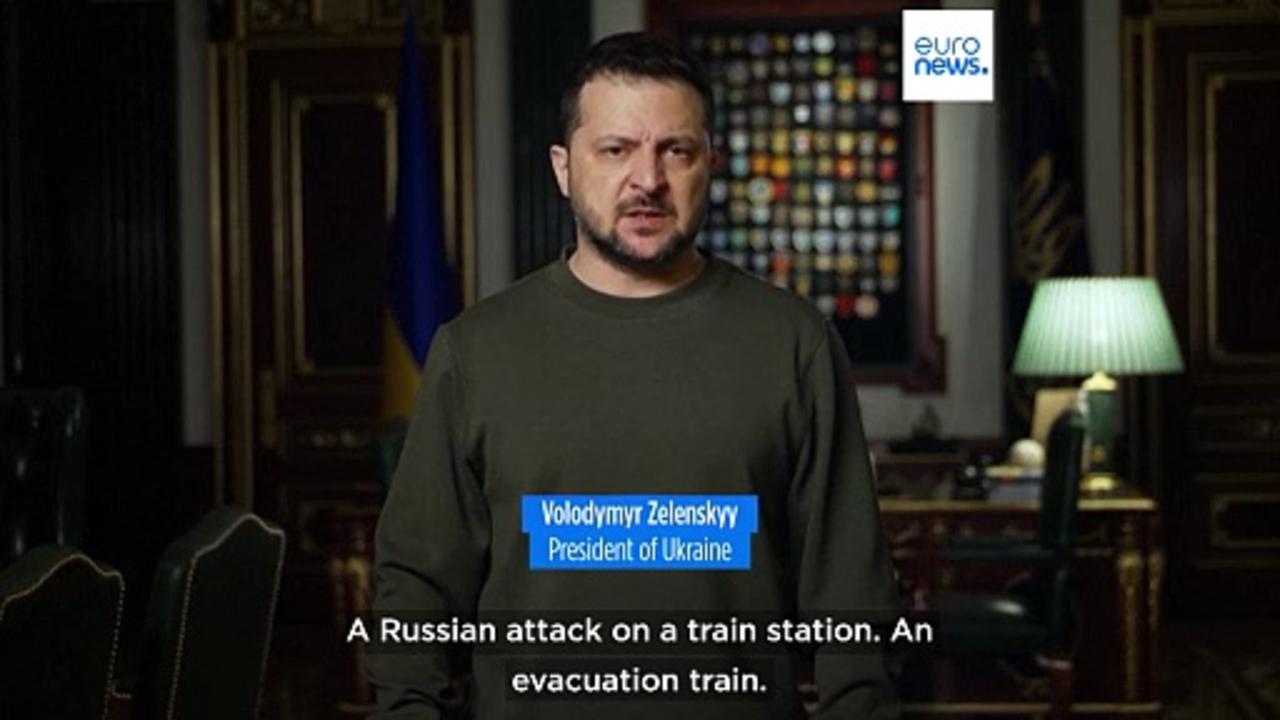 Ukraine war: Marinka capture, Russia strikes train station, Zelenskyy congratulates troops