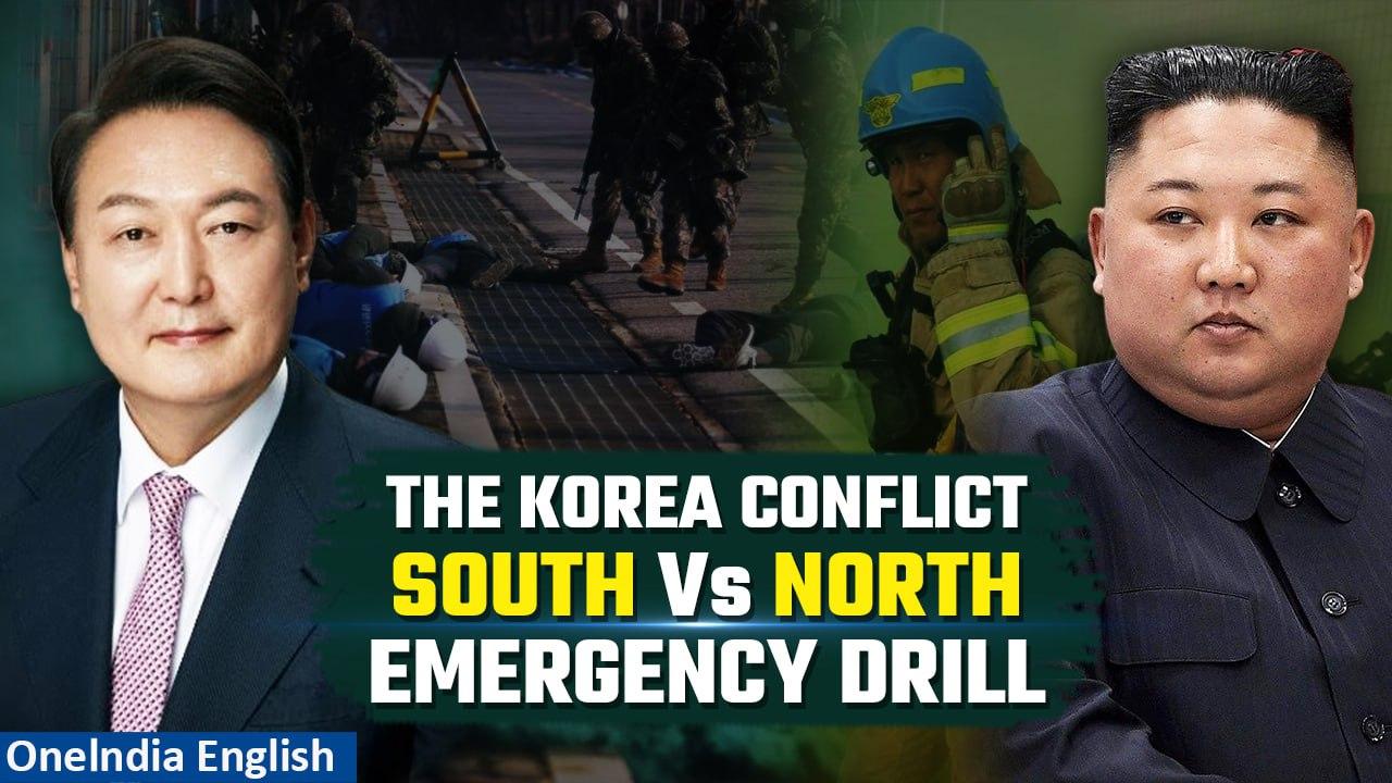 South Korea's Emergency Drills Against Possible Surprise Attack by North Korea | Oneindia News