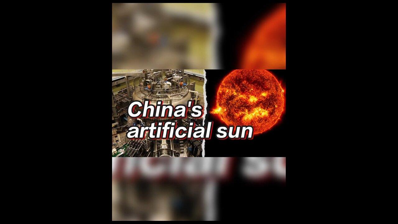 China artificial Sun and moon One News Page VIDEO