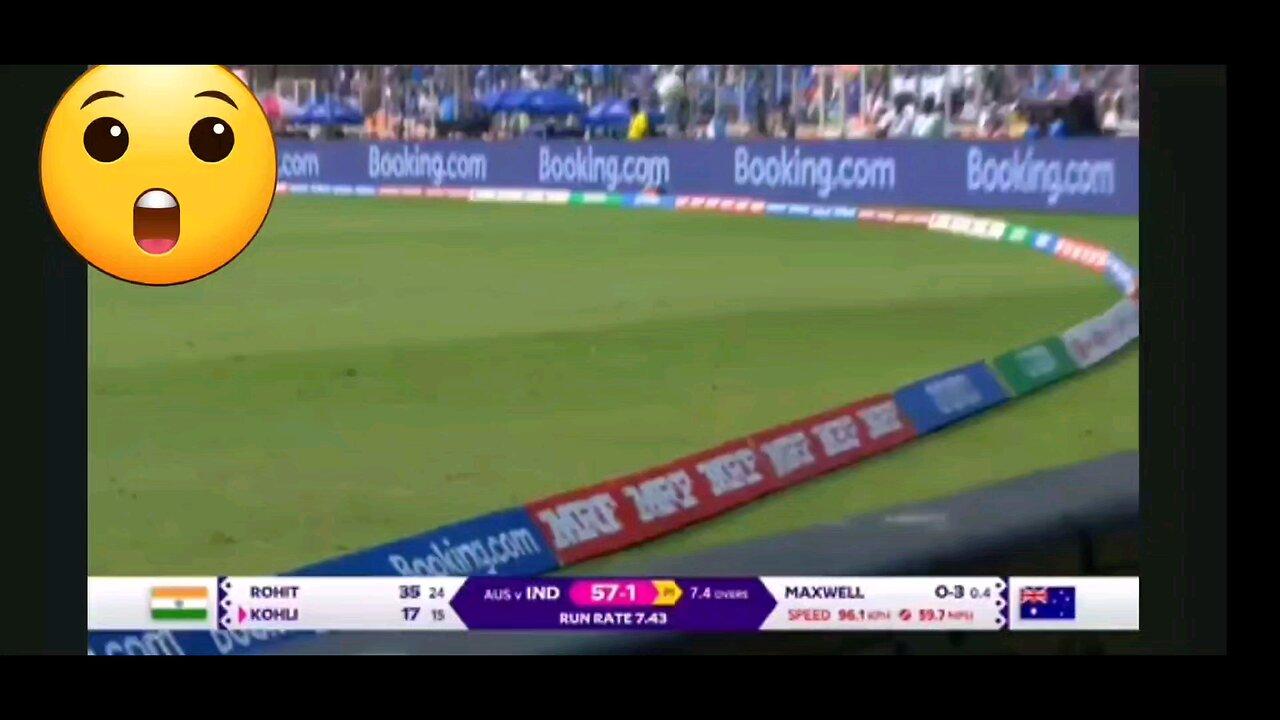 Rohit Sharma out in WC India vs Australia