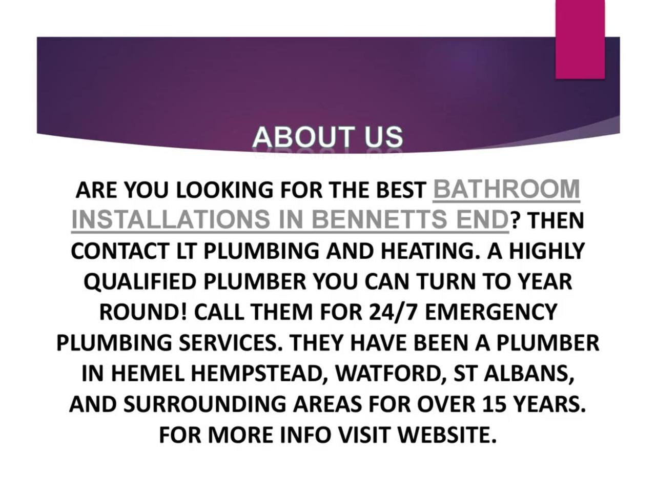 Best Bathroom Installations in Bennetts End