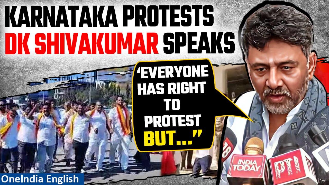 Karnataka Deputy CM DK Shivkumar Disappointed with Pro-Kannada Protestors| Oneindia News
