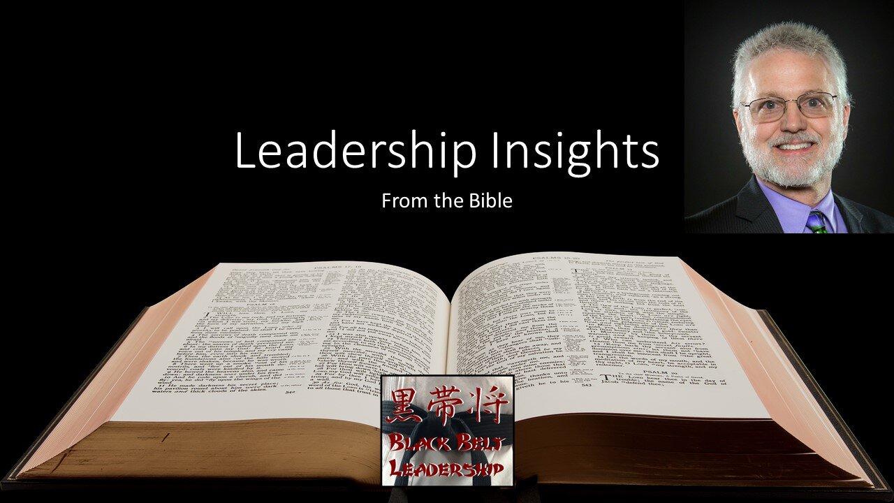 Leadership Insights from the Bible: Exodus 8