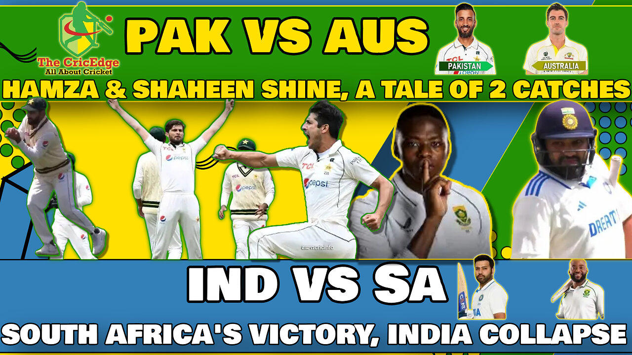 🔴LIVE | SA FLATTEN INDIA WITHIN 3 DAYS | A TALE OF 2 CATCHES | A CHANCE FOR PAKISTAN | #cricket