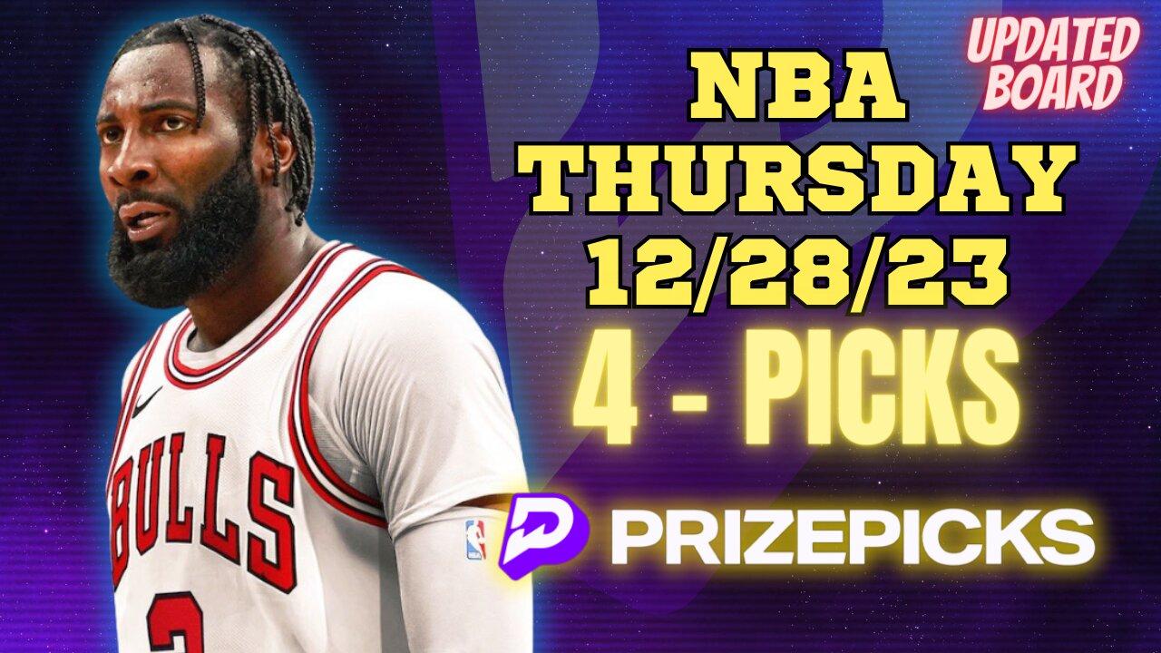 #PRIZEPICKS | BEST PICKS FOR #NBA THURSDAY | 12/28/23 | PROP BETS | #BESTBETS | #BASKETBALL | TODAY