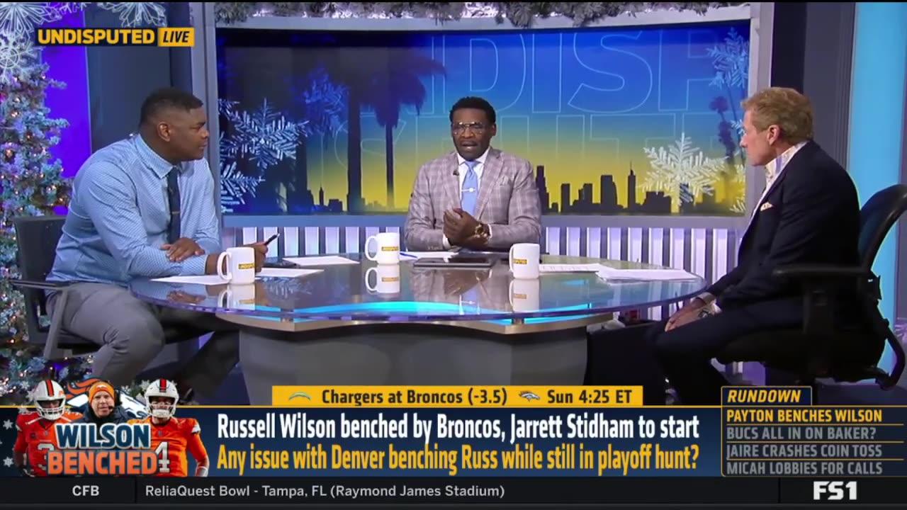 UNDISPUTED  Skip Bayless reacts Russell Wilson benched by Broncos, Jarrett Stidham to start