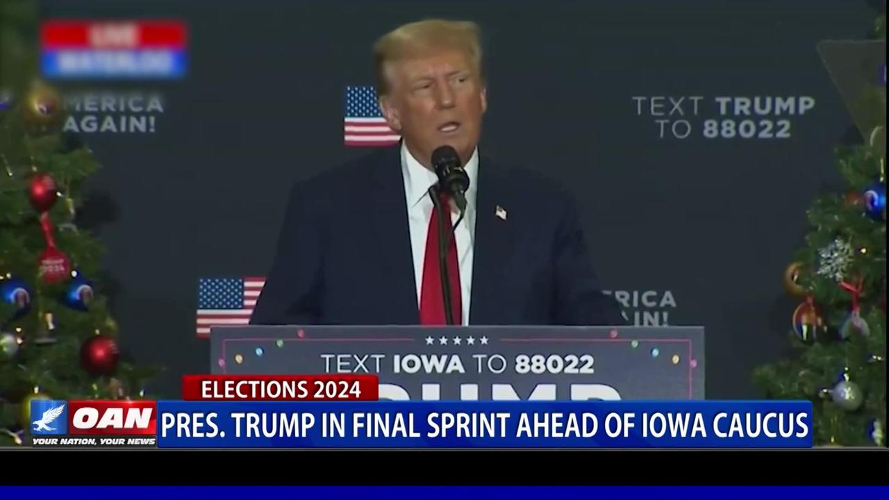 Pres. Trump Looks to Close Out Iowa Caucus With Resounding Win