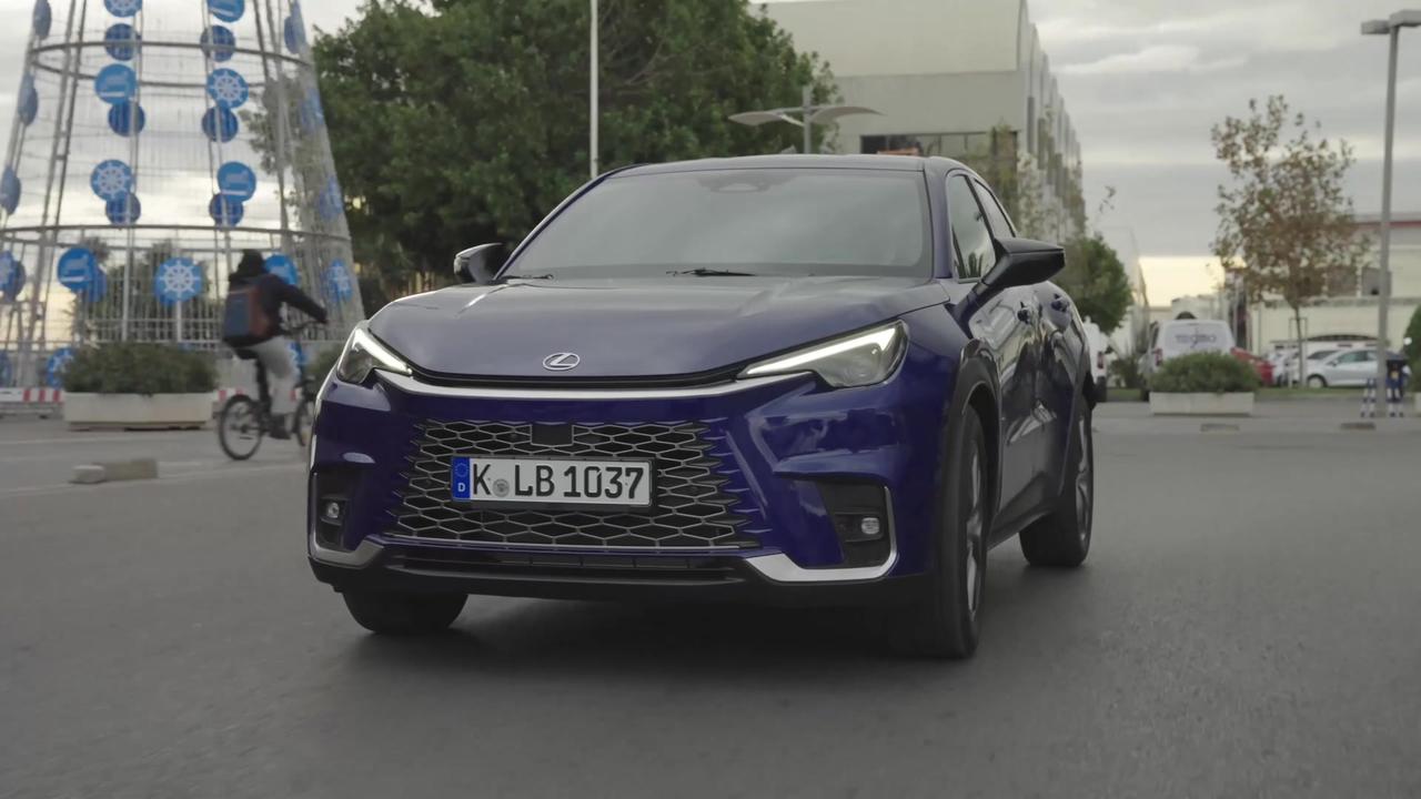The new Lexus LBX in Blue Driving Video