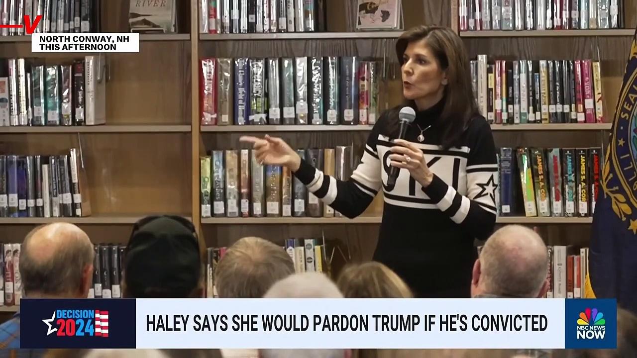 Nikki Haley Says She’d Pardon Trump