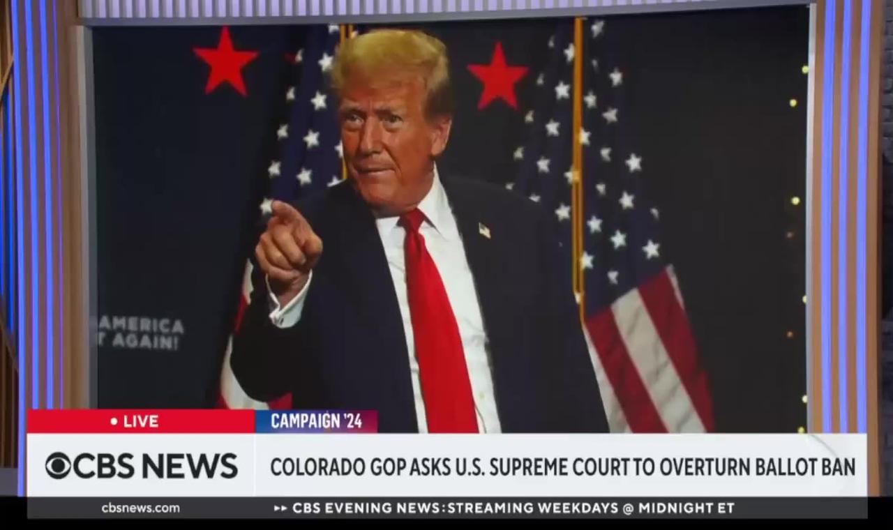 Colorado to include Trump on 2024 primary ballot as state GOP appeals to Supreme Court
