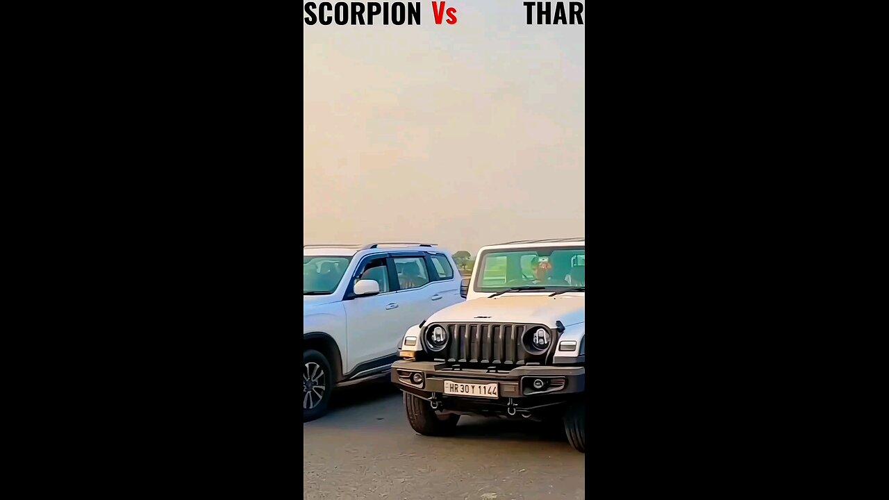 Scorpio n vs thar 4×4 drag race