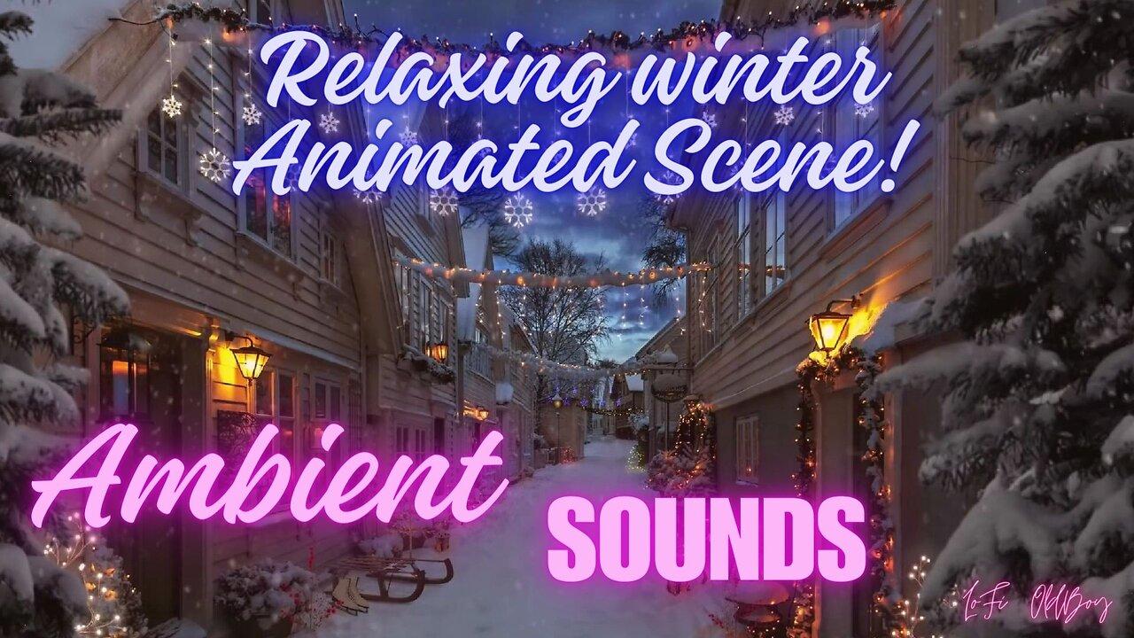 Christmas Scenes, winter ambience, cosy winter jazz, cozy winter ambience.