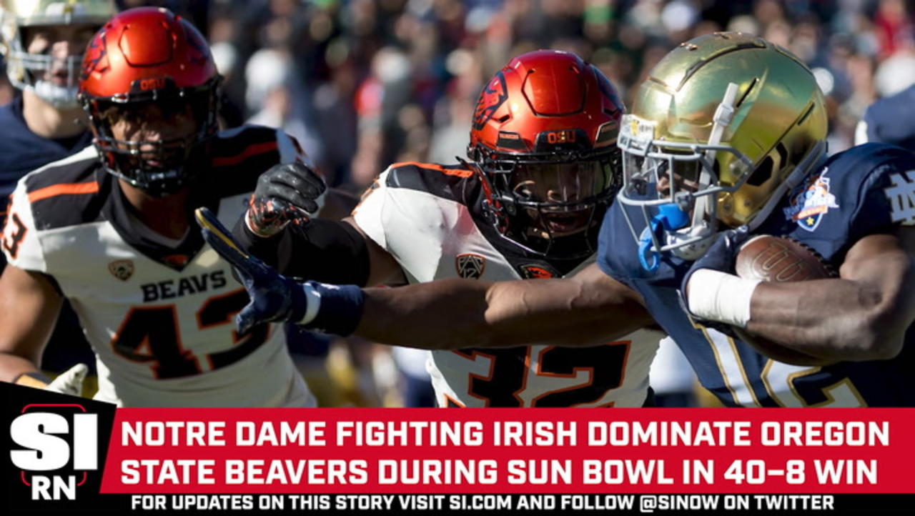 Notre Dame Dominates Oregon State During Sun Bowl in 40–8 Victory