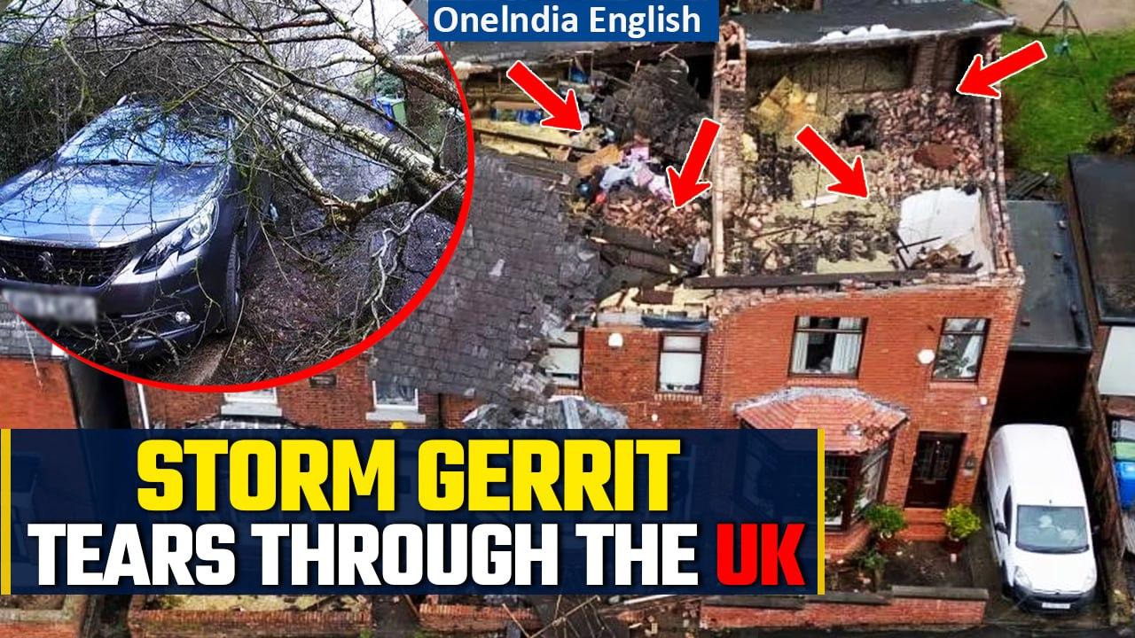 UK: Storm Gerrit causes significant damage, thousands of homes left in dark | Oneindia News