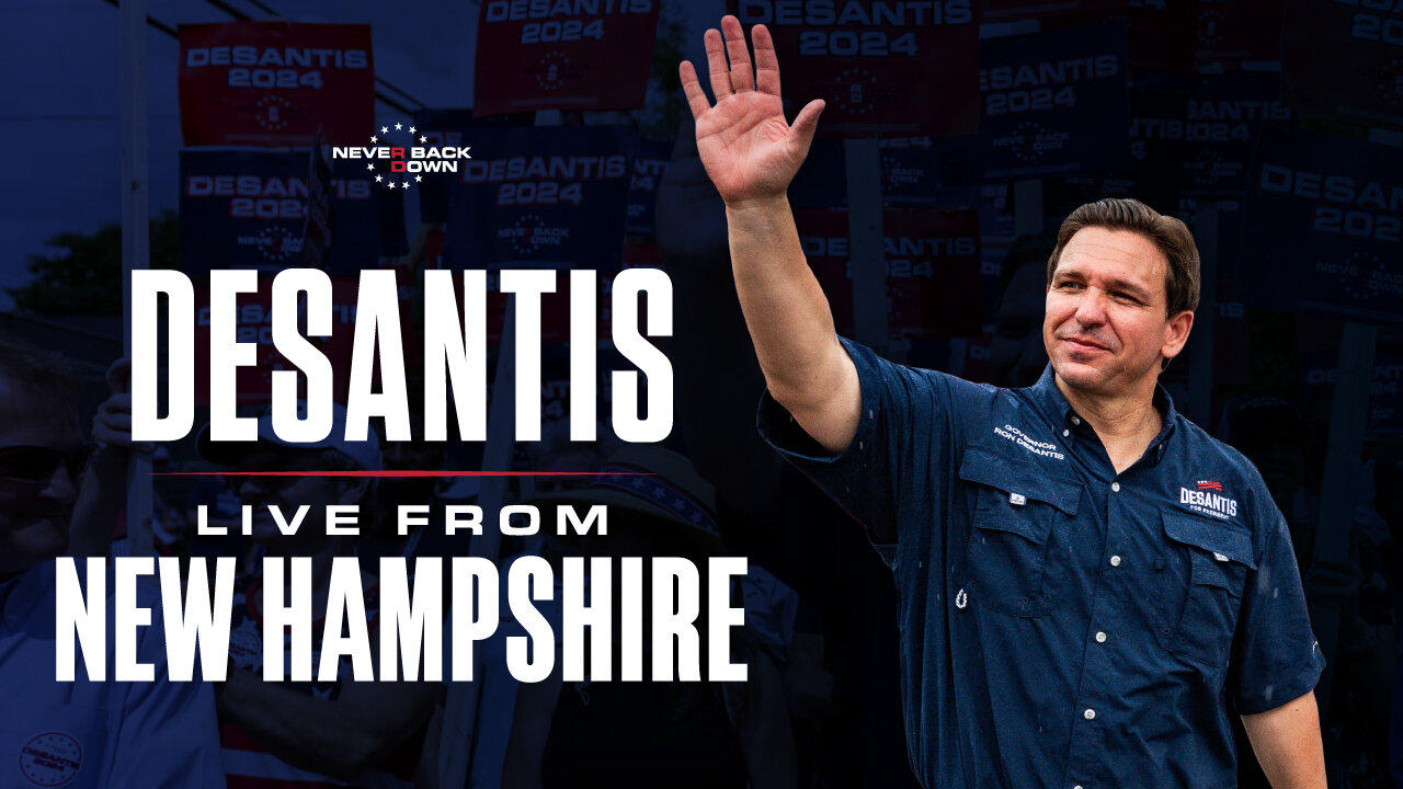 Manchester, NH Town Hall with Special Guests Governor Ron DeSantis & Thomas Massie - Never Back Down