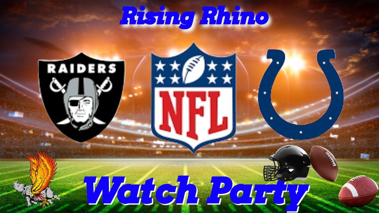 Las Vegas Raiders Vs Indianapolis Colts Watch Party, Live Reaction, and Play by Play