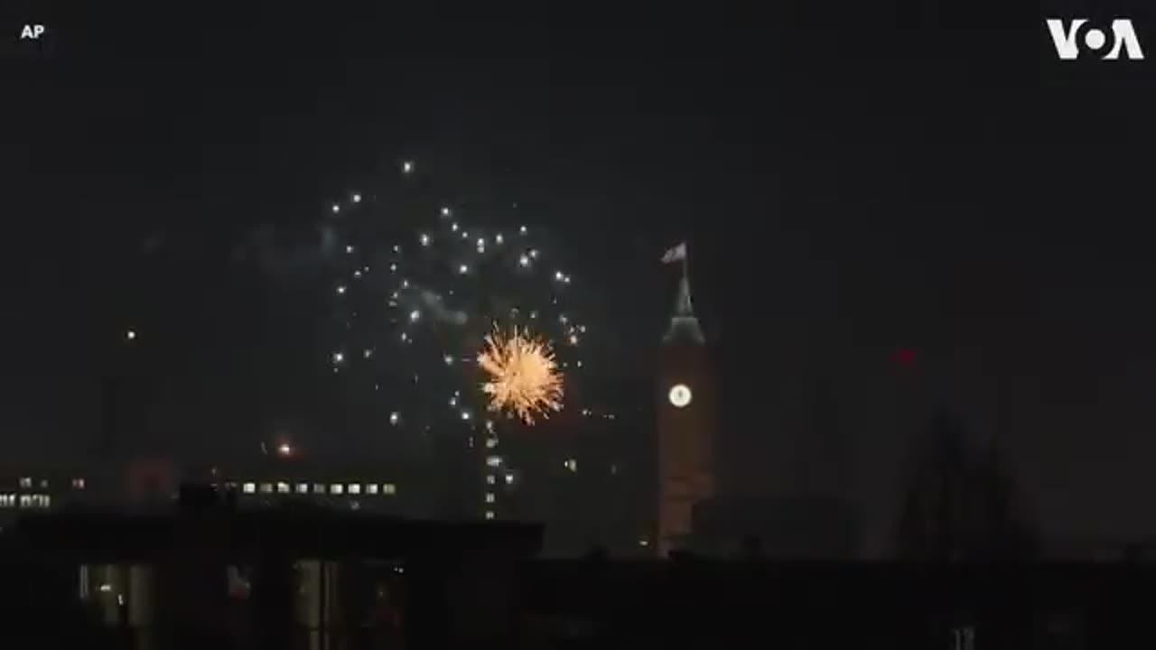 Welcomes New Year with Fireworks _ VOA News