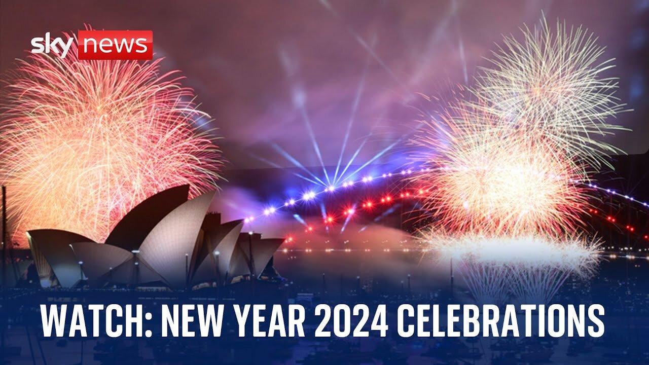 Watch live: New Year celebrations and fireworks as countries around the world welcome 2024