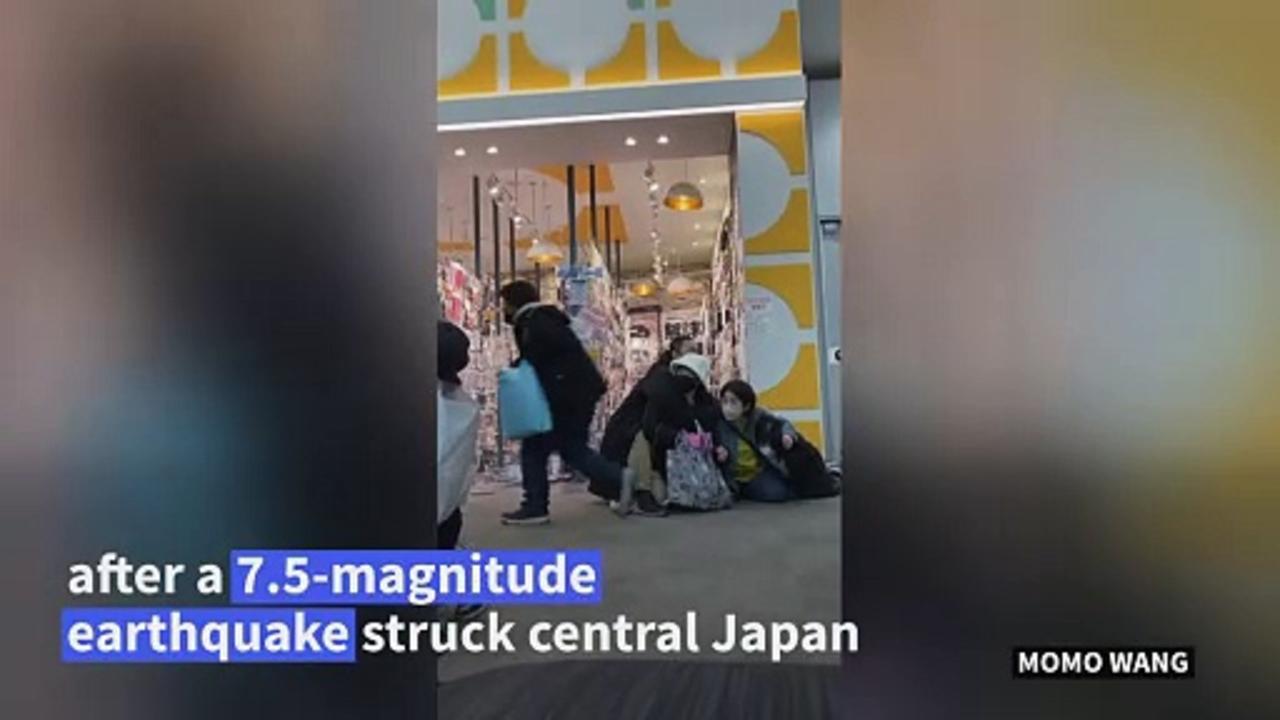 Powerful earthquake hits central Japan