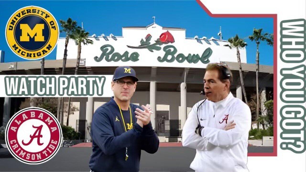 Alabama Crimson Tide vs Michigan Wolverines | CFP Semifinals ROSE BOWL | Play by Play/Live Watch