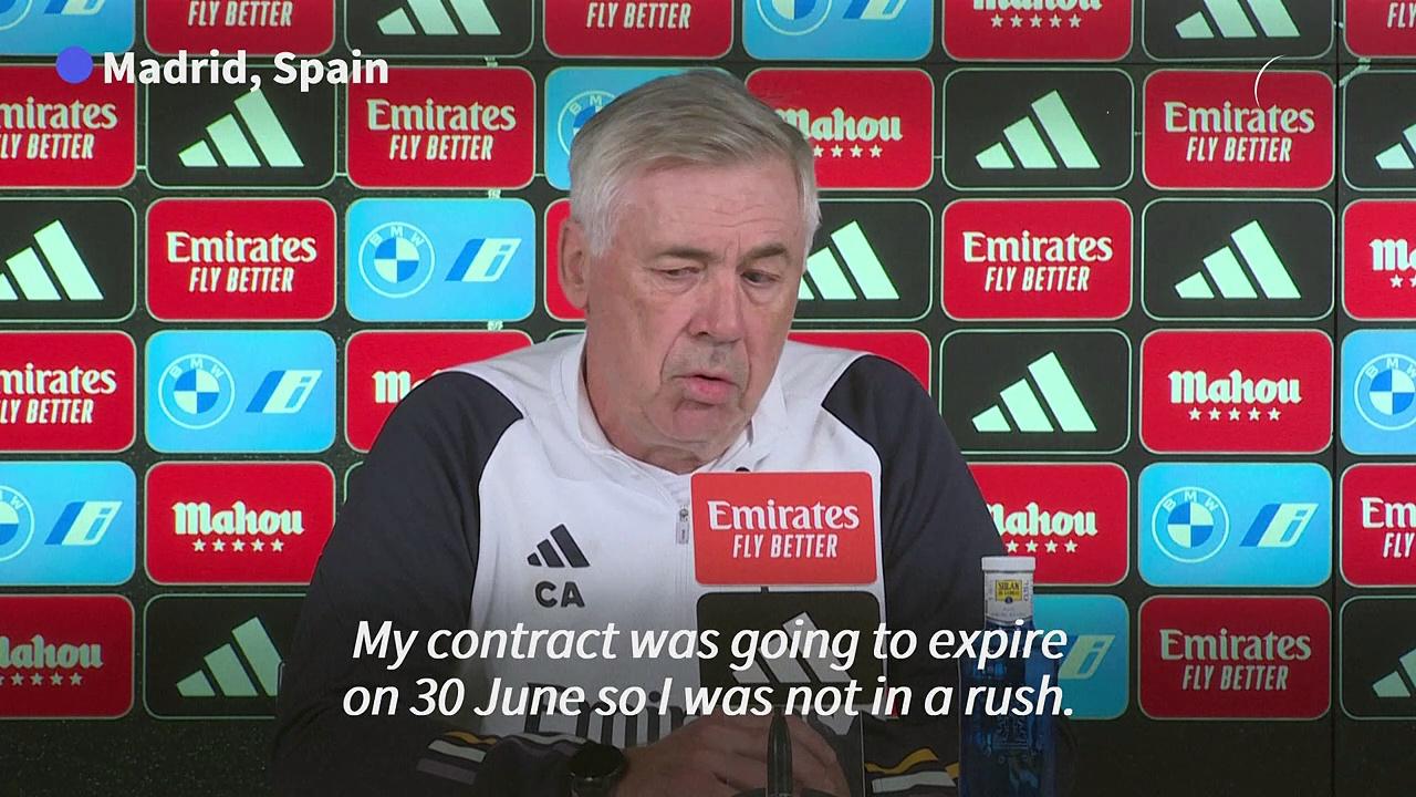 'I want to stay', Ancelotti says after renewing Real Madrid contract