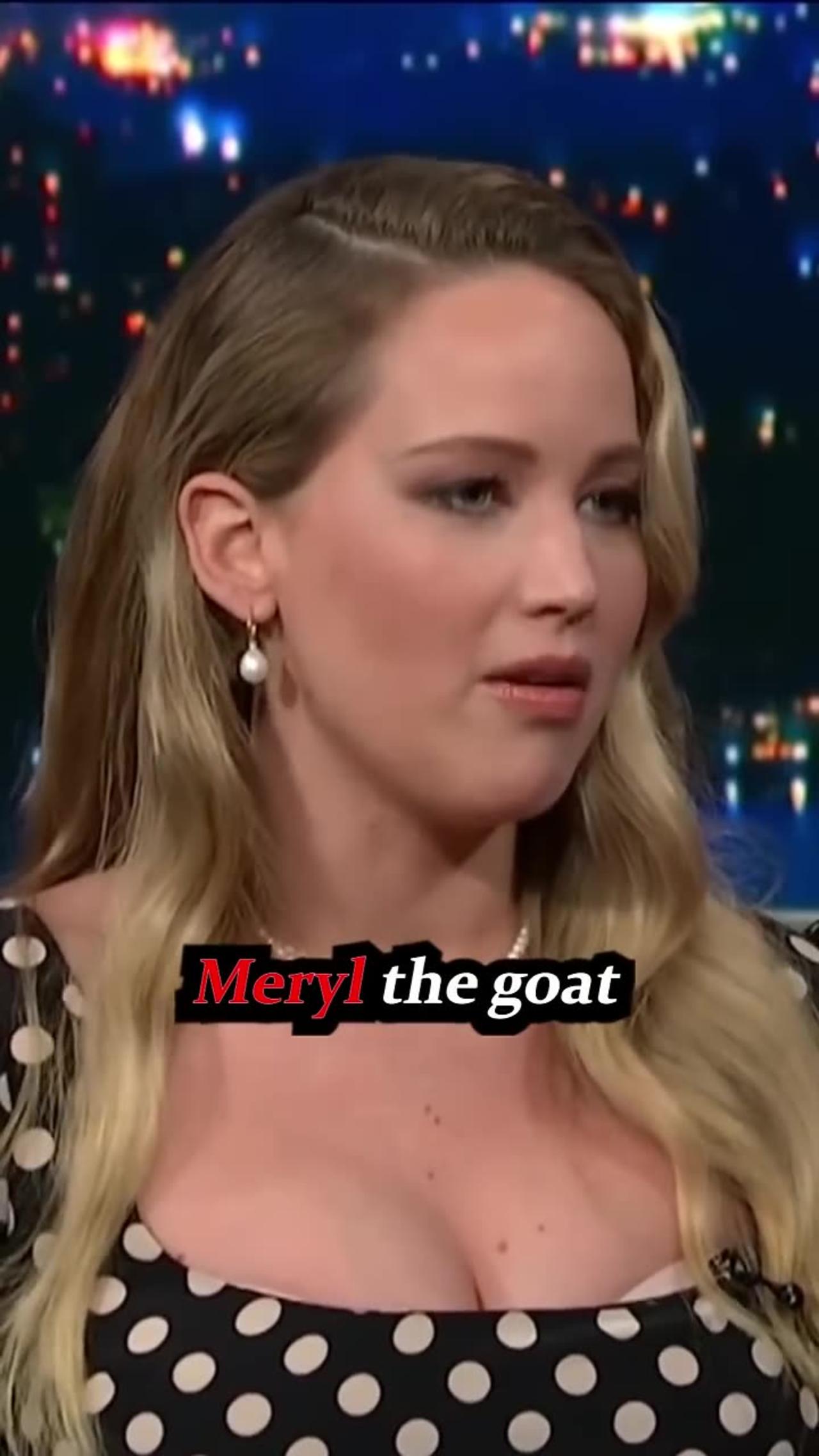 Meryl Streep reaction to Jennifer Lawrence funny moment