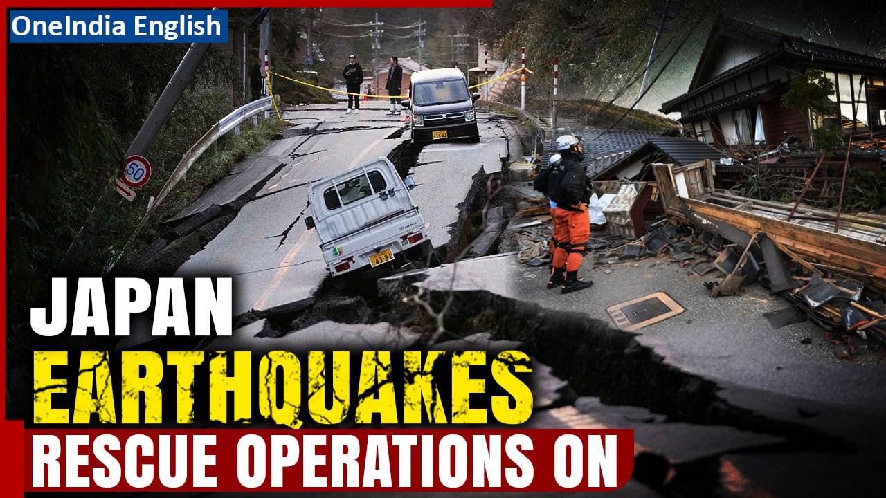 Japan Earthquake toll surges to at least 57; rescue teams confront aftershocks | Oneindia News