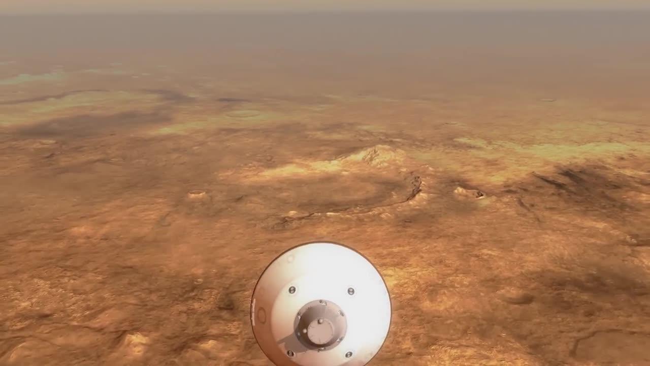 NASA mars 2020 perseverance rover landing animations