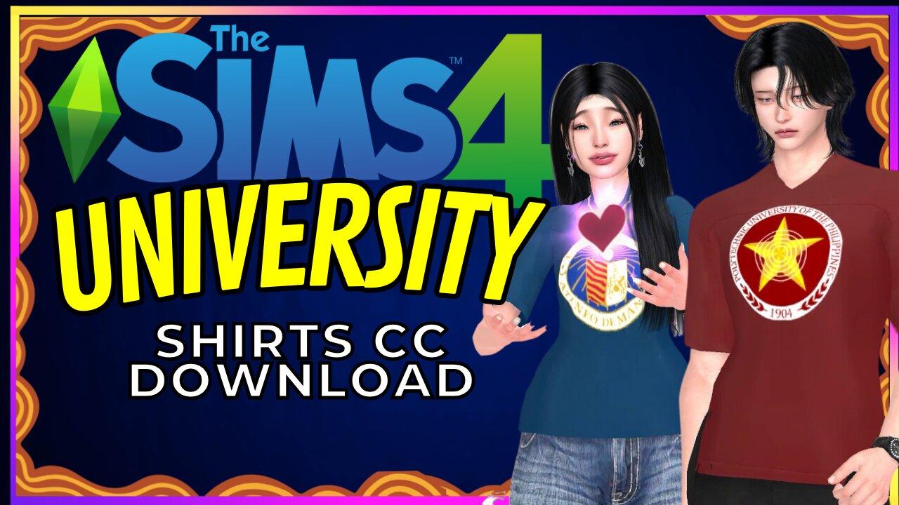 SIMS 4 CC DOWNLOAD Philippine Universities and Colleges Shirts 🟡 Arabella Elric 🟡