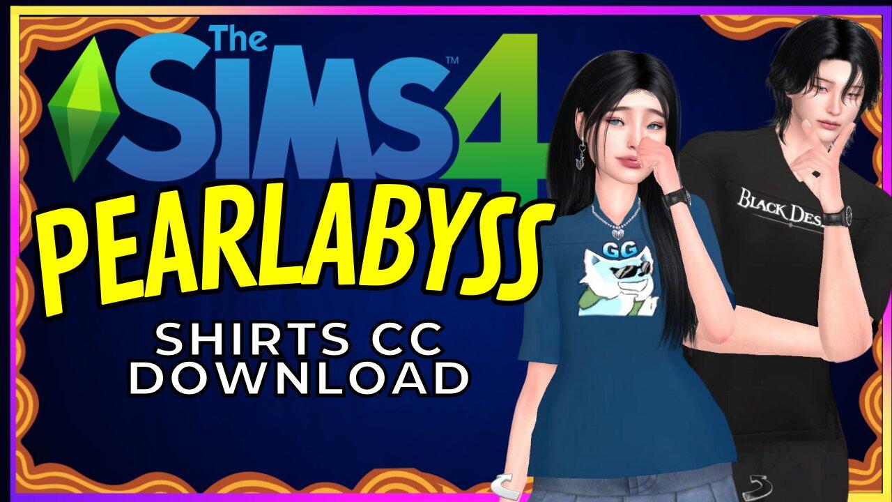 SIMS 4 CC DOWNLOAD Pearl Abyss Shirts Package 🟡 Arabella Elric 🟡