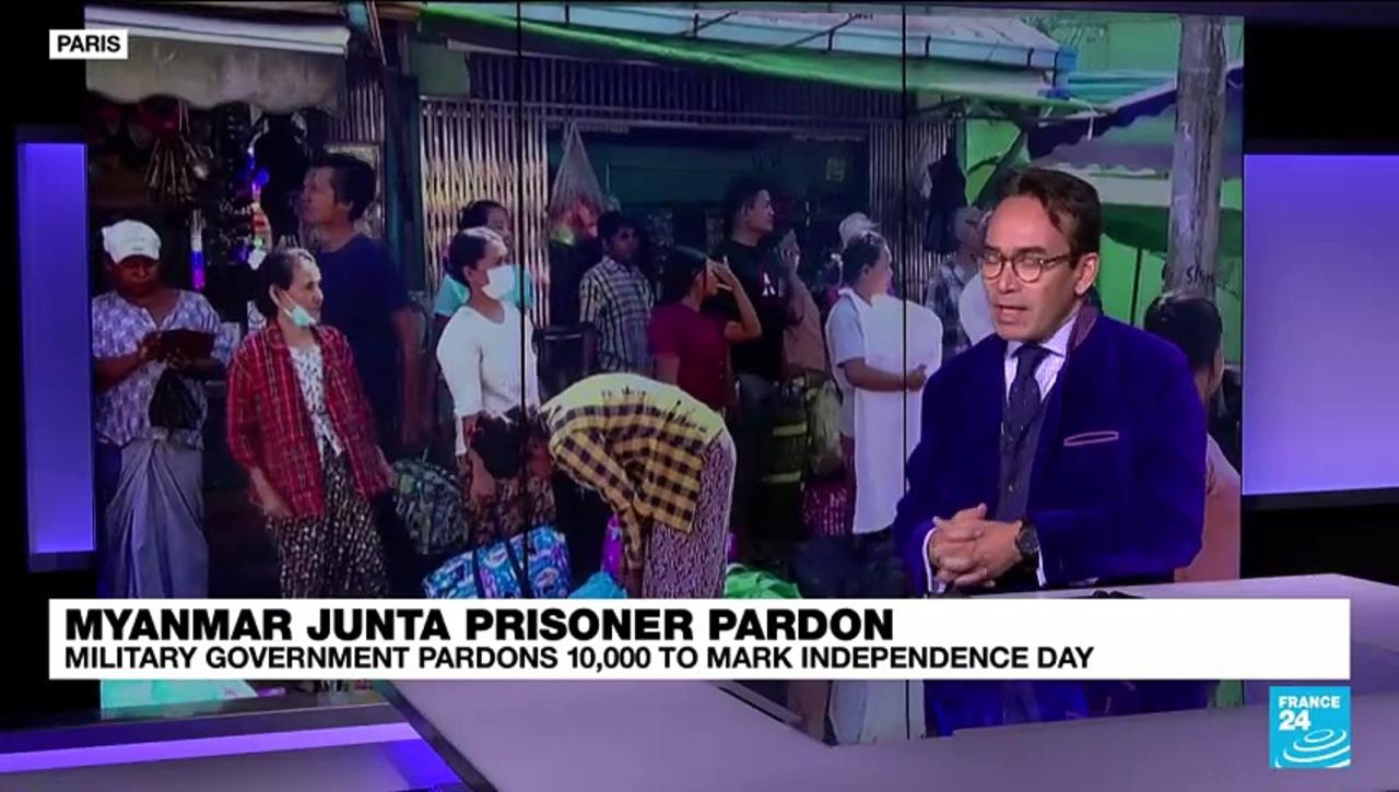 Myanmar's military govt pardons 10,000 prisoners to mark Independence Day