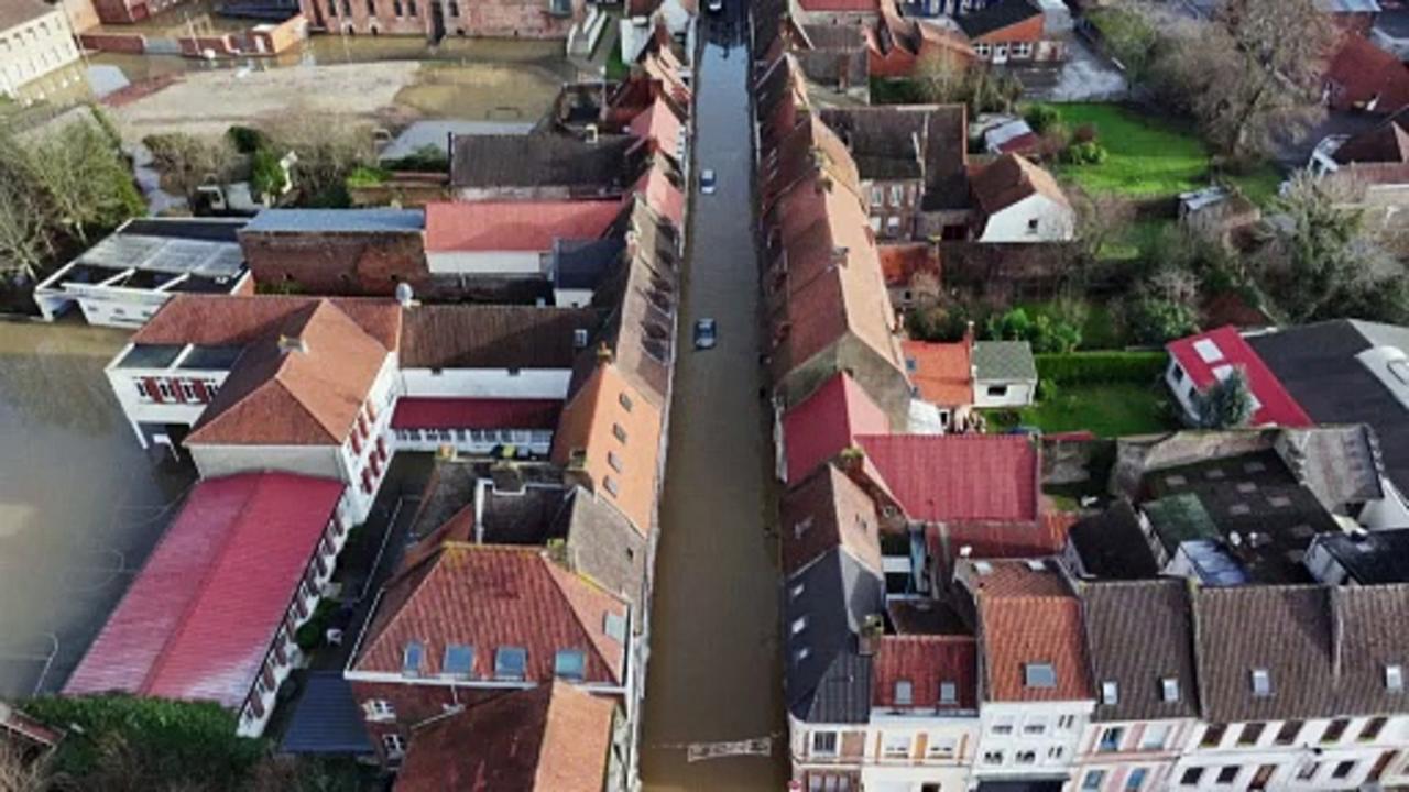Northern France immersed in water as second episode of exeptional floods hit