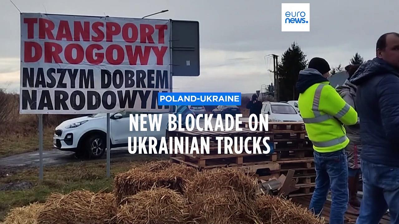 Polish farmers continue Ukraine border protest