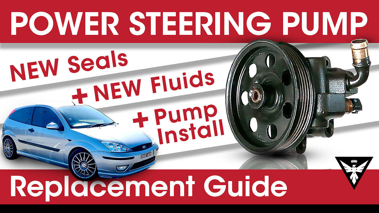 Power Steering Pump Replacement - Fixing P.S. Noise and Changing Steering Fluid -  Ford Focus MK1